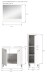 Badezimmer-Set >Boston< in Weiß - 102x186x33cm (BxHxT)