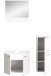 Badezimmer-Set >Boston< in Weiß - 102x186x33cm (BxHxT)