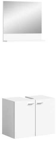 Badezimmer-Set >Boston< in Weiß - 57x186x33cm (BxHxT)
