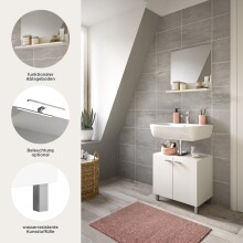 Badezimmer-Set >Boston< in Weiß - 57x186x33cm (BxHxT)