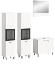 Badezimmer-Set >Boston< in Weiß - 137x186x33cm (BxHxT)