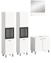 Badezimmer-Set >Boston< in Weiß - 137x186x33cm (BxHxT)