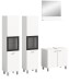 Badezimmer-Set >Boston< in Weiß - 137x186x33cm (BxHxT)