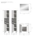 Badezimmer-Set >Boston< in Weiß - 137x186x33cm (BxHxT)
