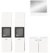 Badezimmer-Set >Boston< in Weiß - 137x186x33cm (BxHxT)