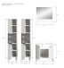 Badezimmer-Set >Boston< in Weiß - 137x186x33cm (BxHxT)