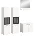 Badezimmer-Set >Boston< in Weiß - 137x186x33cm (BxHxT)
