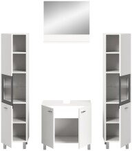 Badezimmer-Set >Boston< in Weiß - 137x186x33cm (BxHxT)