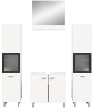 Badezimmer-Set >Boston< in Weiß - 137x186x33cm (BxHxT)