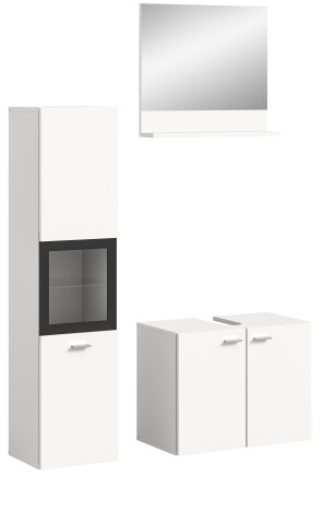 Badezimmer-Set >Boston< in Weiß - 102x186x33cm (BxHxT)