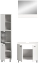 Badezimmer-Set >Boston< in Weiß - 102x186x33cm (BxHxT)