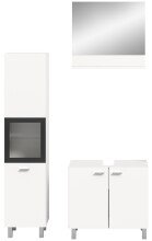 Badezimmer-Set >Boston< in Weiß - 102x186x33cm (BxHxT)