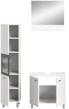 Badezimmer-Set >Boston< in Weiß - 102x186x33cm (BxHxT)