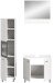 Badezimmer-Set >Boston< in Weiß - 102x186x33cm (BxHxT)