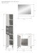 Badezimmer-Set >Boston< in Weiß - 102x186x33cm (BxHxT)