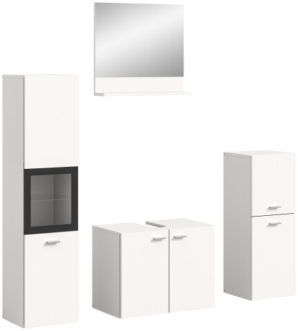 Badezimmer-Set >Boston< in Weiß - 137x186x33cm (BxHxT)