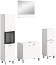 Badezimmer-Set >Boston< in Weiß - 137x186x33cm (BxHxT)