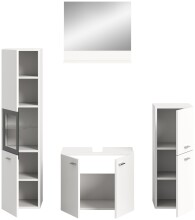 Badezimmer-Set >Boston< in Weiß - 137x186x33cm (BxHxT)