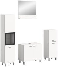 Badezimmer-Set >Boston< in Weiß - 137x186x33cm (BxHxT)