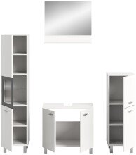 Badezimmer-Set >Boston< in Weiß - 137x186x33cm (BxHxT)