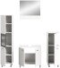 Badezimmer-Set >Boston< in Weiß - 137x186x33cm (BxHxT)
