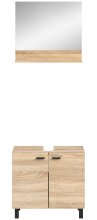 Waschbeckenunterschrank >Boston< in Eiche Sonoma - 57x44x33cm (BxHxT)