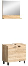 Waschbeckenunterschrank >Boston< in Eiche Sonoma - 57x44x33cm (BxHxT)