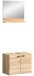 Waschbeckenunterschrank >Boston< in Eiche Sonoma - 57x44x33cm (BxHxT)
