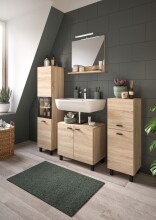 Hochschrank >Boston< in Eiche Sonoma - 30x125x29cm (BxHxT)