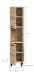 Hochschrank >Boston< in Eiche Sonoma - 30x125x29cm (BxHxT)