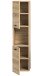 Hochschrank >Boston< in Eiche Sonoma - 30x125x29cm (BxHxT)