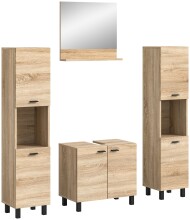 Badezimmer-Set >Boston< in Eiche Sonoma - 137x186x33cm (BxHxT)