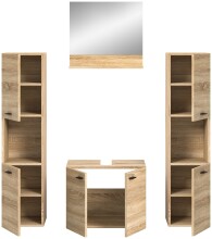 Badezimmer-Set >Boston< in Eiche Sonoma - 137x186x33cm (BxHxT)