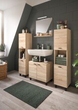 Badezimmer-Set >Boston< in Eiche Sonoma - 137x186x33cm (BxHxT)