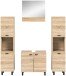 Badezimmer-Set >Boston< in Eiche Sonoma - 137x186x33cm (BxHxT)