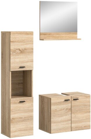 Badezimmer-Set >Boston< in Eiche Sonoma - 102x186x33cm (BxHxT)