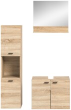 Badezimmer-Set >Boston< in Eiche Sonoma - 102x186x33cm (BxHxT)