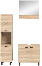 Badezimmer-Set >Boston< in Eiche Sonoma - 102x186x33cm (BxHxT)