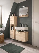 Badezimmer-Set >Boston< in Eiche Sonoma - 102x186x33cm (BxHxT)