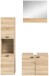 Badezimmer-Set >Boston< in Eiche Sonoma - 102x186x33cm (BxHxT)