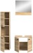 Badezimmer-Set >Boston< in Eiche Sonoma - 102x186x33cm (BxHxT)