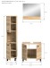 Badezimmer-Set >Boston< in Eiche Sonoma - 102x186x33cm (BxHxT)
