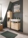 Badezimmer-Set >Boston< in Eiche Sonoma - 102x186x33cm (BxHxT)