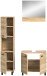 Badezimmer-Set >Boston< in Eiche Sonoma - 102x186x33cm (BxHxT)