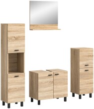 Badezimmer-Set >Boston< in Eiche Sonoma - 137x186x33cm (BxHxT)