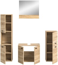 Badezimmer-Set >Boston< in Eiche Sonoma - 137x186x33cm (BxHxT)
