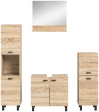 Badezimmer-Set >Boston< in Eiche Sonoma - 137x186x33cm (BxHxT)