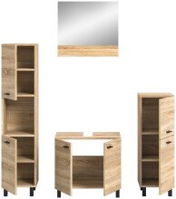 Badezimmer-Set >Boston< in Eiche Sonoma - 137x186x33cm (BxHxT)