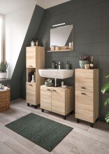 Badezimmer-Set >Boston< in Eiche Sonoma - 137x186x33cm (BxHxT)