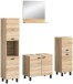 Badezimmer-Set >Boston< in Eiche Sonoma - 137x186x33cm (BxHxT)